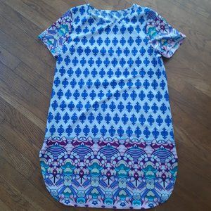 Fun print shift dress